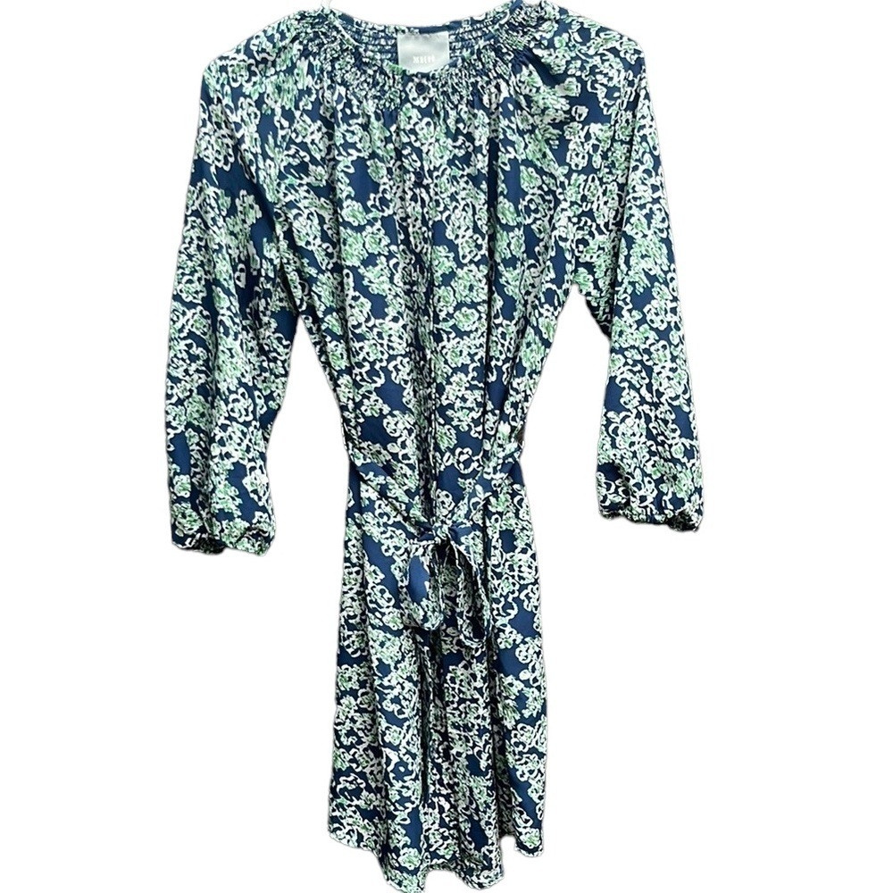 Like New Anthro Maeve Floral Button Front Self Tie Dress Size Medium